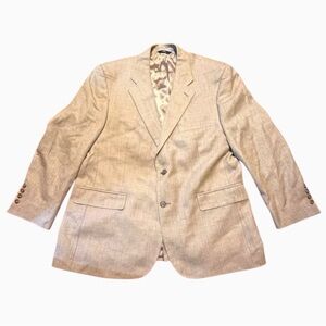 Brooks Brothers Wool Silk Linen Ramie Blazer Sport Coat 44 S